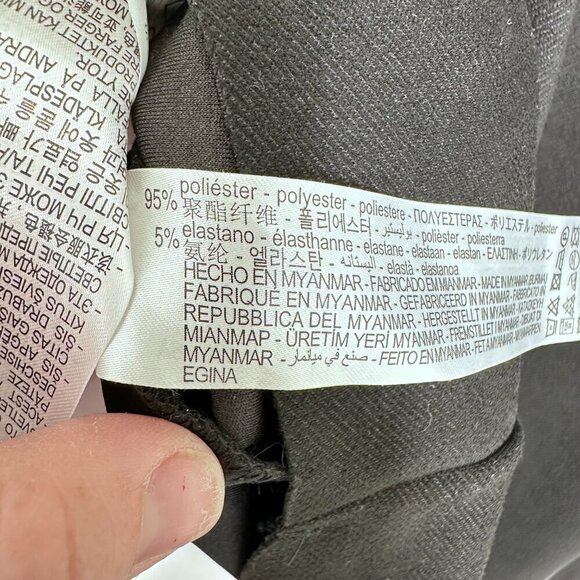 Zara Black Drop Waist Shift Dress Pockets Polished Preppy Size Medium - Picture 3 of 9